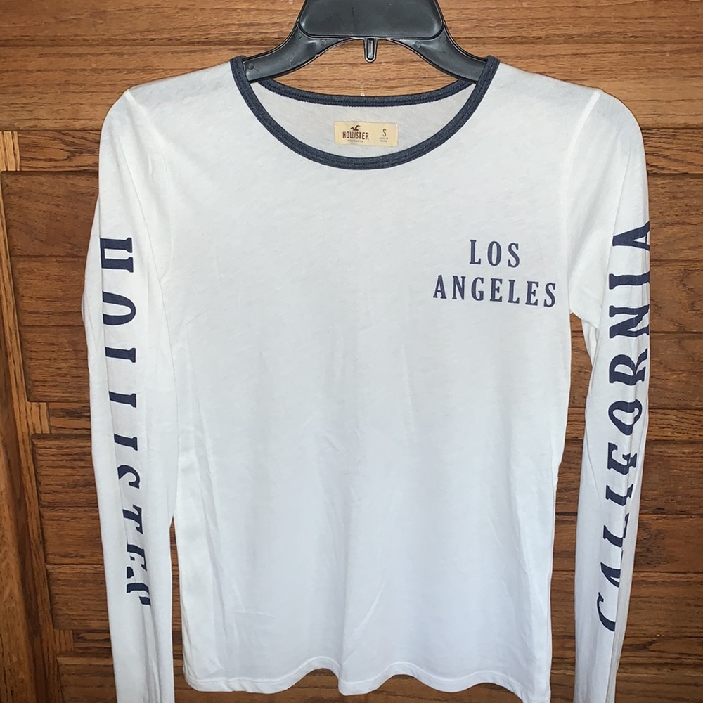 Hollister White Long Sleeve Tee